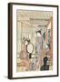 Woman in Front of Mirror-Katsukawa Shunsho-Framed Giclee Print