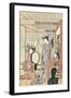 Woman in Front of Mirror-Katsukawa Shunsho-Framed Giclee Print
