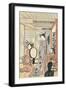 Woman in Front of Mirror-Katsukawa Shunsho-Framed Giclee Print