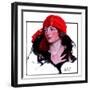 "Woman in Fur and Red Hat,"October 13, 1923-WM. Hoople-Framed Giclee Print