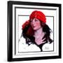 "Woman in Fur and Red Hat,"October 13, 1923-WM. Hoople-Framed Giclee Print
