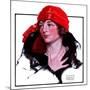 "Woman in Fur and Red Hat,"October 13, 1923-WM. Hoople-Mounted Giclee Print