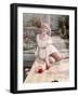 Woman in Garden, Woof-Charles Woof-Framed Photographic Print