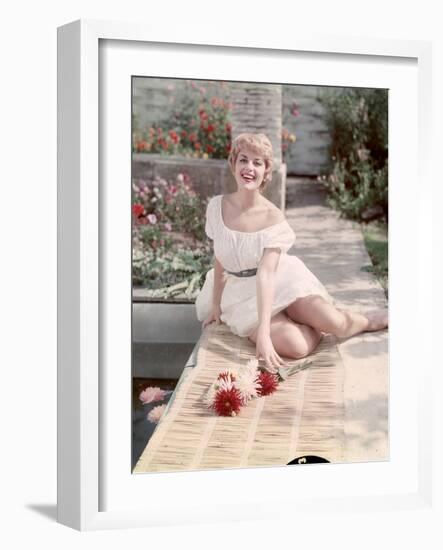 Woman in Garden, Woof-Charles Woof-Framed Photographic Print