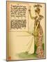 Woman In Gorgeous Gown Lifts A Glass To Toast-Walter Crane-Mounted Art Print