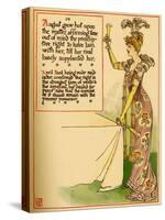 Woman In Gorgeous Gown Lifts A Glass To Toast-Walter Crane-Stretched Canvas