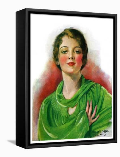 "Woman in Green,"March 23, 1929-William Haskell Coffin-Framed Stretched Canvas