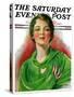 "Woman in Green," Saturday Evening Post Cover, March 23, 1929-William Haskell Coffin-Stretched Canvas