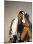 Woman in Gym after Workout, New York, New York, USA-null-Mounted Photographic Print