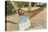 Woman in Hammock, Tehuantepec, Mexico-null-Stretched Canvas