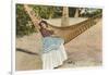 Woman in Hammock, Tehuantepec, Mexico-null-Framed Art Print