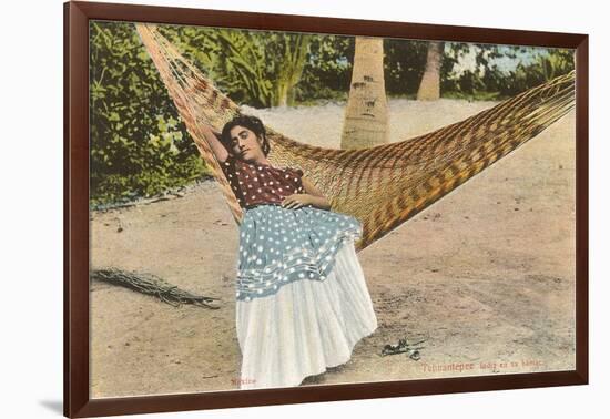 Woman in Hammock, Tehuantepec, Mexico-null-Framed Art Print