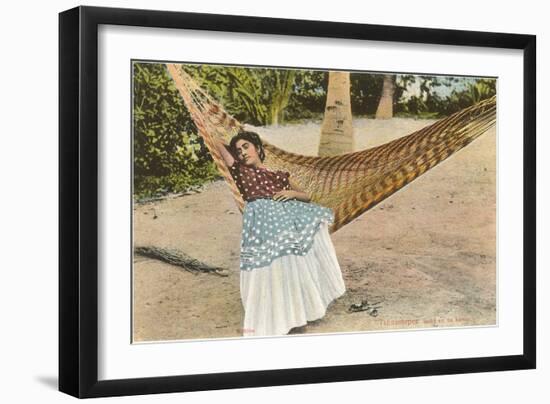 Woman in Hammock, Tehuantepec, Mexico-null-Framed Art Print