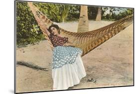 Woman in Hammock, Tehuantepec, Mexico-null-Mounted Art Print