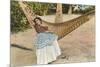 Woman in Hammock, Tehuantepec, Mexico-null-Mounted Premium Giclee Print