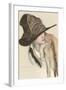 Woman in Hat-null-Framed Art Print