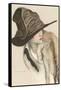 Woman in Hat-null-Framed Stretched Canvas