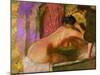 Woman in her bath Oil on canvas, 1895 .-Edgar Degas-Mounted Giclee Print