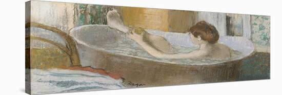 Woman in Her Bath, Sponging Her Leg, circa 1883-Edgar Degas-Stretched Canvas