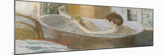 Woman in Her Bath, Sponging Her Leg, circa 1883-Edgar Degas-Mounted Giclee Print