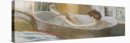 Woman in Her Bath, Sponging Her Leg, circa 1883-Edgar Degas-Stretched Canvas