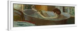 Woman in Her Bath, Washing a Leg, 1883-1884-Edgar Degas-Framed Giclee Print