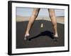 Woman in High Heels on Empty Road, Death Valley National Park, California-Angelo Cavalli-Framed Photographic Print