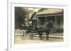 Woman in Horse-Drawn Buggy-null-Framed Premium Giclee Print