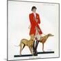 Woman in Hunting Outfit with Hounds, Magazine Plate, Spain, 1929-null-Mounted Giclee Print