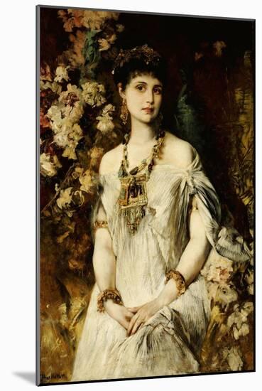 Woman in In Egyptian Costume-Hans Makart-Mounted Giclee Print