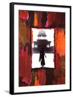 Woman in India-Anne Valverde-Framed Art Print