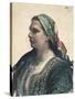 Woman in Krakowien Corset, 1914-Leon Wyczolkowski-Stretched Canvas