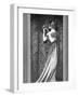 Woman in Long Gown Holding a Pomegranate-Zaida Ben-Yusuf-Framed Photographic Print