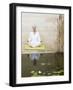 Woman in lotus position-null-Framed Photographic Print