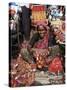 Woman in Market, Mapusa, Goa, India-Michael Short-Stretched Canvas