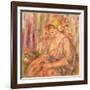 Woman in Muslin Dress, 1917 (Oil on Canvas)-Pierre Auguste Renoir-Framed Giclee Print