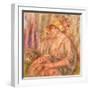 Woman in Muslin Dress, 1917 (Oil on Canvas)-Pierre Auguste Renoir-Framed Giclee Print