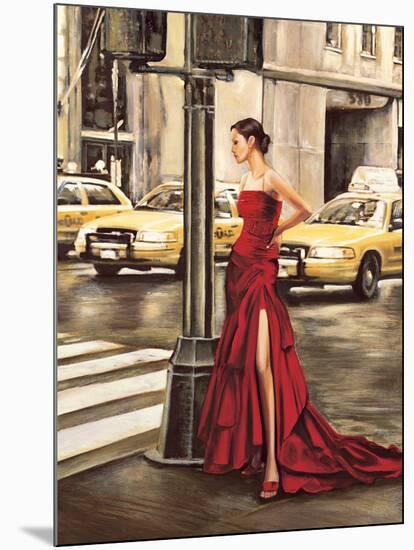Woman in New York-Edoardo Rovere-Mounted Art Print