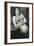 Woman in Old Fashioined Underwear-null-Framed Art Print
