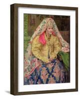 Woman in Old Russian Dress, 1916-Ivan Semyonovich Kulikov-Framed Giclee Print