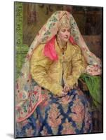 Woman in Old Russian Dress, 1916-Ivan Semyonovich Kulikov-Mounted Giclee Print