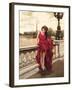 Woman in Paris-Edoardo Rovere-Framed Art Print