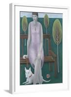 Woman in Park-Ruth Addinall-Framed Giclee Print