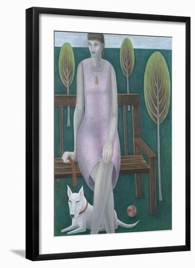 Woman in Park-Ruth Addinall-Framed Giclee Print