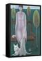 Woman in Park-Ruth Addinall-Framed Stretched Canvas