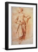 Woman in Peasant Dress, Early 1670S-Adriaen van de Velde-Framed Giclee Print