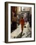 Woman in Pink, Medina Souk, Marrakech, Morocco, North Africa, Africa-Charles Bowman-Framed Photographic Print