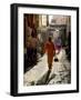 Woman in Pink, Medina Souk, Marrakech, Morocco, North Africa, Africa-Charles Bowman-Framed Photographic Print