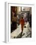 Woman in Pink, Medina Souk, Marrakech, Morocco, North Africa, Africa-Charles Bowman-Framed Photographic Print