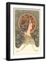 Woman in Profile-null-Framed Art Print